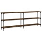 vidaXL Konsolentisch Räuchereiche 200x29x75 cm Holzwerkstoff vidaXL Konsolentisch Räuchereiche 200x29x75 cm Holzwerkstoff