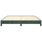 Bettgestell Dunkelgrün 180x200 cm Samt Bettgestell Dunkelgrün 180x200 cm Samt