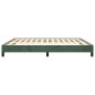 Bettgestell Dunkelgrün 180x200 cm Samt Bettgestell Dunkelgrün 180x200 cm Samt
