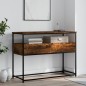 vidaXL Konsolentisch Räuchereiche 100x40x75 cm Holzwerkstoff vidaXL Konsolentisch Räuchereiche 100x40x75 cm Holzwerkstoff