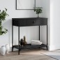 vidaXL Konsolentisch Schwarz 75x34,5x75 cm Holzwerkstoff vidaXL Konsolentisch Schwarz 75x34,5x75 cm Holzwerkstoff