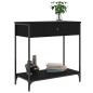 vidaXL Konsolentisch Schwarz 75x34,5x75 cm Holzwerkstoff vidaXL Konsolentisch Schwarz 75x34,5x75 cm Holzwerkstoff