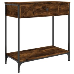 vidaXL Konsolentisch Räuchereiche 75x34,5x75 cm Holzwerkstoff