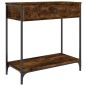 vidaXL Konsolentisch Räuchereiche 75x34,5x75 cm Holzwerkstoff vidaXL Konsolentisch Räuchereiche 75x34,5x75 cm Holzwerkstoff