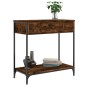 vidaXL Konsolentisch Räuchereiche 75x34,5x75 cm Holzwerkstoff vidaXL Konsolentisch Räuchereiche 75x34,5x75 cm Holzwerkstoff