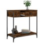 vidaXL Konsolentisch Räuchereiche 75x34,5x75 cm Holzwerkstoff vidaXL Konsolentisch Räuchereiche 75x34,5x75 cm Holzwerkstoff