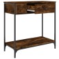 vidaXL Konsolentisch Räuchereiche 75x34,5x75 cm Holzwerkstoff vidaXL Konsolentisch Räuchereiche 75x34,5x75 cm Holzwerkstoff