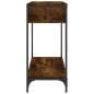 vidaXL Konsolentisch Räuchereiche 75x34,5x75 cm Holzwerkstoff vidaXL Konsolentisch Räuchereiche 75x34,5x75 cm Holzwerkstoff