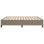 vidaXL Bettgestell ohne Matratze Taupe 160x200 cm Stoff vidaXL Bettgestell ohne Matratze Taupe 160x200 cm Stoff