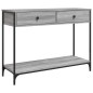 vidaXL Konsolentisch Grau Sonoma 100x34,5x75 cm Holzwerkstoff vidaXL Konsolentisch Grau Sonoma 100x34,5x75 cm Holzwerkstoff