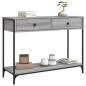 vidaXL Konsolentisch Grau Sonoma 100x34,5x75 cm Holzwerkstoff vidaXL Konsolentisch Grau Sonoma 100x34,5x75 cm Holzwerkstoff