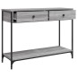 vidaXL Konsolentisch Grau Sonoma 100x34,5x75 cm Holzwerkstoff vidaXL Konsolentisch Grau Sonoma 100x34,5x75 cm Holzwerkstoff