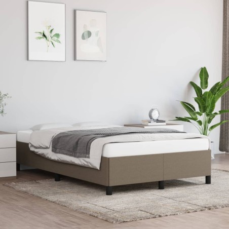 vidaXL Bettgestell Taupe 120x200 cm Stoff