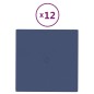 vidaXL Wandpaneele 12 Stk. Blau 30x30 cm Stoff 1,08 m² vidaXL Wandpaneele 12 Stk. Blau 30x30 cm Stoff 1,08 m²