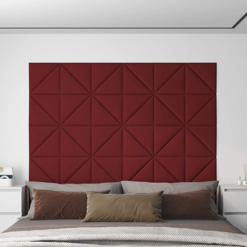 vidaXL Wandpaneele 12 Stk. Weinrot 30x30 cm Stoff 0,54 m² vidaXL Wandpaneele 12 Stk. Weinrot 30x30 cm Stoff 0,54 m²