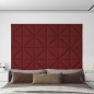 vidaXL Wandpaneele 12 Stk. Weinrot 30x30 cm Stoff 0,54 m² vidaXL Wandpaneele 12 Stk. Weinrot 30x30 cm Stoff 0,54 m²