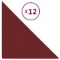 vidaXL Wandpaneele 12 Stk. Weinrot 30x30 cm Stoff 0,54 m² vidaXL Wandpaneele 12 Stk. Weinrot 30x30 cm Stoff 0,54 m²