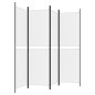 vidaXL 4-tlg. Paravent Weiß 200x180 cm Stoff vidaXL 4-tlg. Paravent Weiß 200x180 cm Stoff