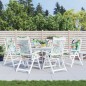 vidaXL Gartenstuhlauflagen für Hochlehner 6 Stk. Mehrfarbig 120x50x7cm vidaXL Gartenstuhlauflagen für Hochlehner 6 Stk. Mehrfarbig 120x50x7cm