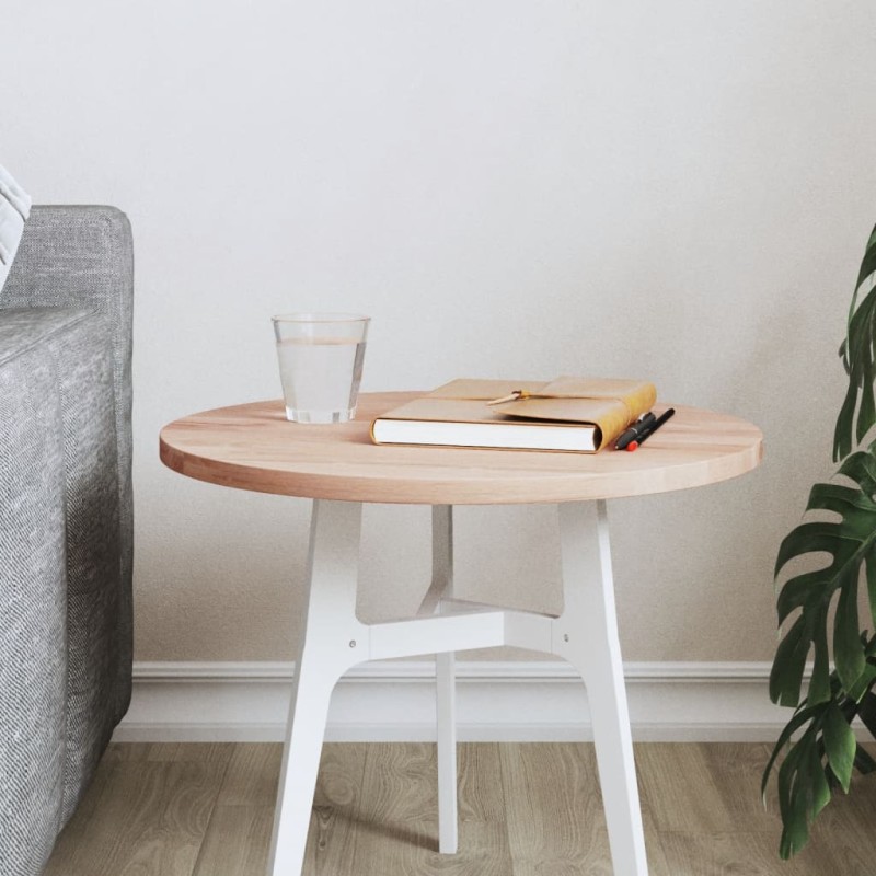 vidaXL Tischplatte Ø40x1,5 cm Rund Massivholz Buche vidaXL Tischplatte Ø40x1,5 cm Rund Massivholz Buche