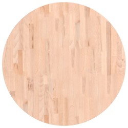 vidaXL Tischplatte Ø80x1,5 cm Rund Massivholz Buche