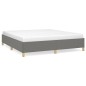 vidaXL Bettgestell ohne Matratze Dunkelgrau 160x200 cm Stoff vidaXL Bettgestell ohne Matratze Dunkelgrau 160x200 cm Stoff