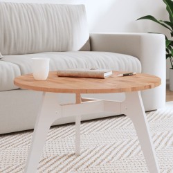 vidaXL Tischplatte Ø60x1,5 cm Rund Massivholz Buche