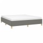 vidaXL Bettgestell ohne Matratze Dunkelgrau 160x200 cm Stoff vidaXL Bettgestell ohne Matratze Dunkelgrau 160x200 cm Stoff