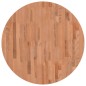 vidaXL Tischplatte Ø80x1,5 cm Rund Massivholz Buche vidaXL Tischplatte Ø80x1,5 cm Rund Massivholz Buche