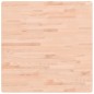 vidaXL Tischplatte 80x80x2,5 cm Quadratisch Massivholz Buche