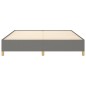 vidaXL Bettgestell ohne Matratze Dunkelgrau 160x200 cm Stoff vidaXL Bettgestell ohne Matratze Dunkelgrau 160x200 cm Stoff