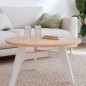 vidaXL Tischplatte Ø80x2,5 cm Rund Massivholz Buche vidaXL Tischplatte Ø80x2,5 cm Rund Massivholz Buche