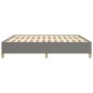 vidaXL Bettgestell ohne Matratze Dunkelgrau 160x200 cm Stoff vidaXL Bettgestell ohne Matratze Dunkelgrau 160x200 cm Stoff