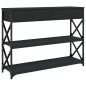 vidaXL Konsolentisch Schwarz 100x28x75 cm Holzwerkstoff vidaXL Konsolentisch Schwarz 100x28x75 cm Holzwerkstoff