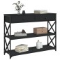 vidaXL Konsolentisch Schwarz 100x28x75 cm Holzwerkstoff vidaXL Konsolentisch Schwarz 100x28x75 cm Holzwerkstoff
