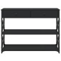 vidaXL Konsolentisch Schwarz 100x28x75 cm Holzwerkstoff vidaXL Konsolentisch Schwarz 100x28x75 cm Holzwerkstoff
