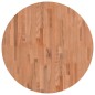 vidaXL Tischplatte Ø80x2,5 cm Rund Massivholz Buche vidaXL Tischplatte Ø80x2,5 cm Rund Massivholz Buche