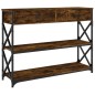 vidaXL Konsolentisch Räuchereiche 100x28x75 cm Holzwerkstoff vidaXL Konsolentisch Räuchereiche 100x28x75 cm Holzwerkstoff