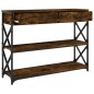 vidaXL Konsolentisch Räuchereiche 100x28x75 cm Holzwerkstoff vidaXL Konsolentisch Räuchereiche 100x28x75 cm Holzwerkstoff