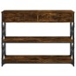 vidaXL Konsolentisch Räuchereiche 100x28x75 cm Holzwerkstoff vidaXL Konsolentisch Räuchereiche 100x28x75 cm Holzwerkstoff