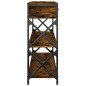 vidaXL Konsolentisch Räuchereiche 100x28x75 cm Holzwerkstoff vidaXL Konsolentisch Räuchereiche 100x28x75 cm Holzwerkstoff