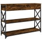vidaXL Konsolentisch Räuchereiche 100x28x75 cm Holzwerkstoff vidaXL Konsolentisch Räuchereiche 100x28x75 cm Holzwerkstoff