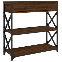 vidaXL Konsolentisch Braun Eichen-Optik 75x28x75 cm Holzwerkstoff