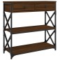 vidaXL Konsolentisch Braun Eichen-Optik 75x28x75 cm Holzwerkstoff vidaXL Konsolentisch Braun Eichen-Optik 75x28x75 cm Holzwerkstoff
