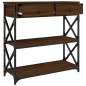 vidaXL Konsolentisch Braun Eichen-Optik 75x28x75 cm Holzwerkstoff vidaXL Konsolentisch Braun Eichen-Optik 75x28x75 cm Holzwerkstoff