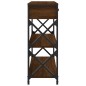 vidaXL Konsolentisch Braun Eichen-Optik 75x28x75 cm Holzwerkstoff vidaXL Konsolentisch Braun Eichen-Optik 75x28x75 cm Holzwerkstoff