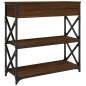 vidaXL Konsolentisch Braun Eichen-Optik 75x28x75 cm Holzwerkstoff vidaXL Konsolentisch Braun Eichen-Optik 75x28x75 cm Holzwerkstoff