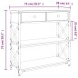 vidaXL Konsolentisch Braun Eichen-Optik 75x28x75 cm Holzwerkstoff vidaXL Konsolentisch Braun Eichen-Optik 75x28x75 cm Holzwerkstoff
