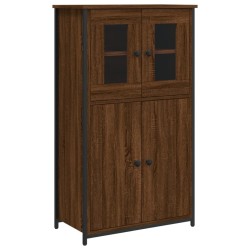 vidaXL Highboard Braun Eichen-Optik 62x32x106,5 cm Holzwerkstoff