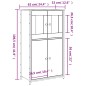 vidaXL Highboard Braun Eichen-Optik 62x32x106,5 cm Holzwerkstoff vidaXL Highboard Braun Eichen-Optik 62x32x106,5 cm Holzwerkstoff